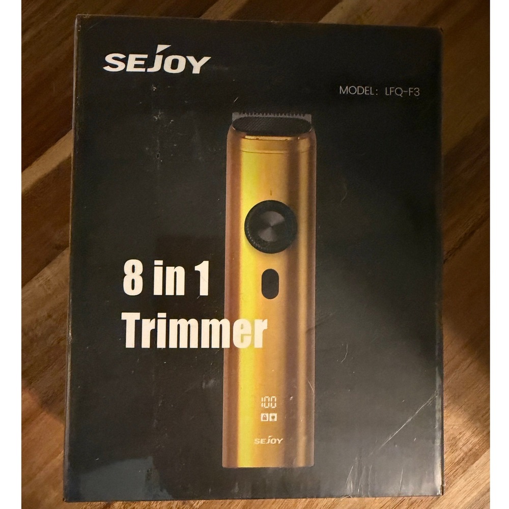 Sejoy 8 in 1 Trimmer Gold Multi-Grooming Kit LFQ-F3 Waterproof Cordless Shaver
